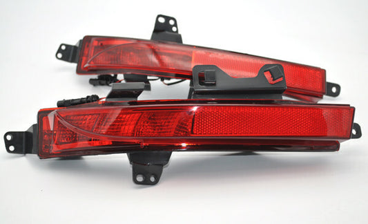 2x Red REAR BUMPER Fog Reflector light for Land Rover Discovery Sport L550 14-17