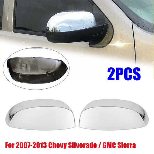 Chrome-finish mirror protective case for Silverado Tahoe Suburban for GMC for Sierra for Yukon 07-14