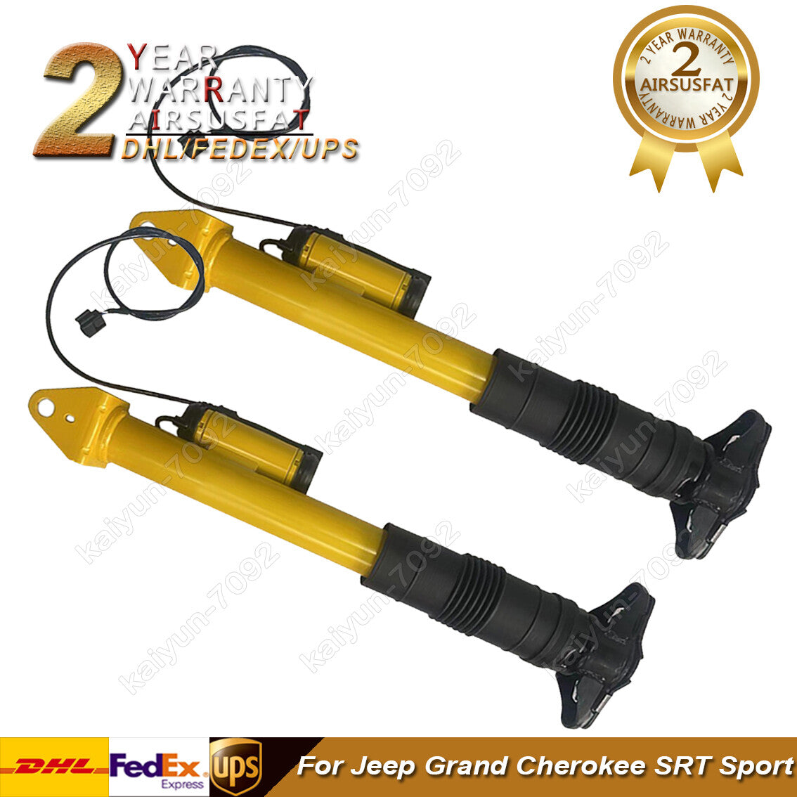 2x Rear Shock Absorber Strut Assembly w/ADS for Jeep Grand Cherokee SRT Sport