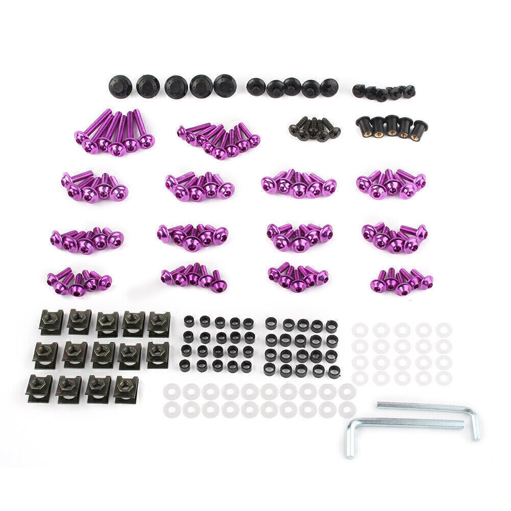 Universal Motorcycle Fairing Bolts Kit Fastener Clips Screw for Honda / for Suzuki