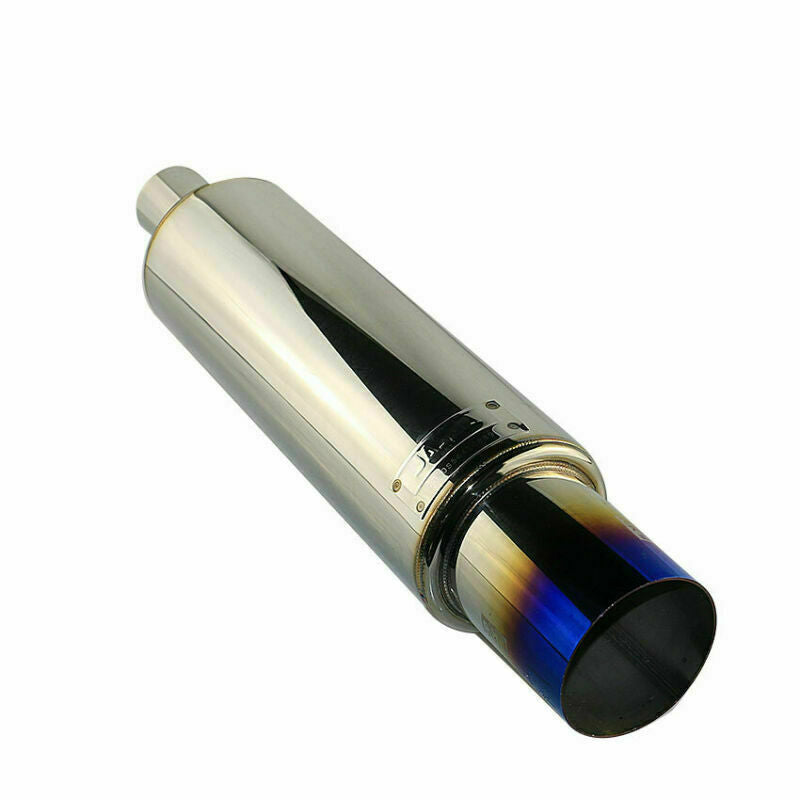 3 ID 3.5 OD Great Sound Straight Exhaust Muffler 4.5 Body Deep Voice Tips