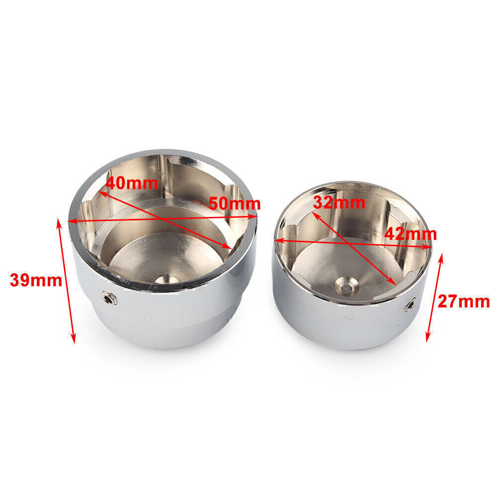 Chrome Rear Axle Nut Cover Cap Sets for Harley XG 2015 -up XL Dyna 2008 - up