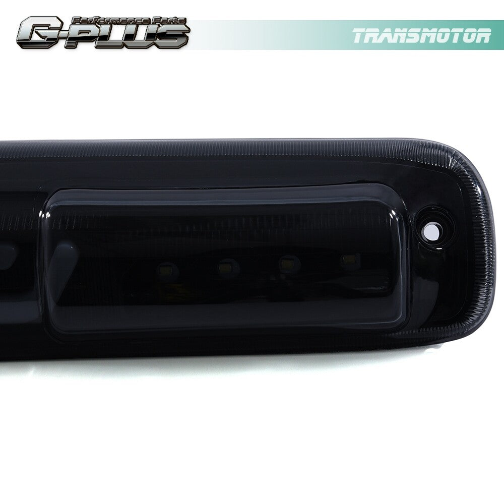 Suitable for 99-2007 Silverado/ for Sierra,Black/Smoked 3D [LED Pole] Third Brake/Cargo Light