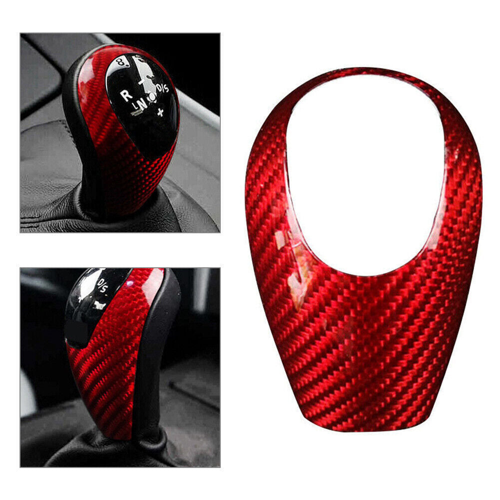 Interior Gear Shift Knob Cover Trim Decor Carbon Fiber for Bmw M Series M3 M5 M6