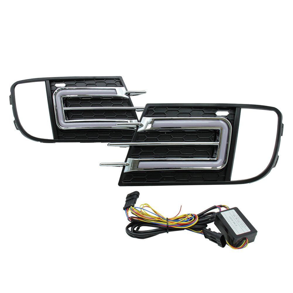 LED Daytime Running Lights DRL for VW for Tiguan 2013-2016 2015 2014 White Yellow