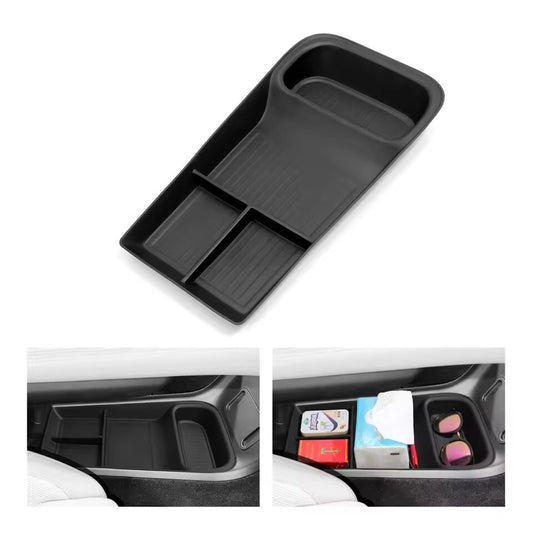 for Polestar 4 2023 2024 Center Console Storage Box Lower layer Tray Organizer