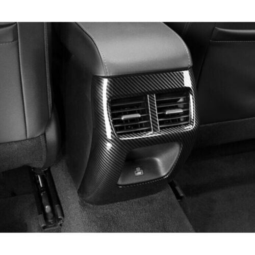 for Hyundai Sonata 2020-2023 Carbon Rear Air Outlet Vent Anti-kick Panel Cover