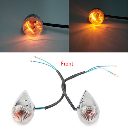Clear Front Turn Signal Light Fit for Yamaha XV1900 2006-2013
