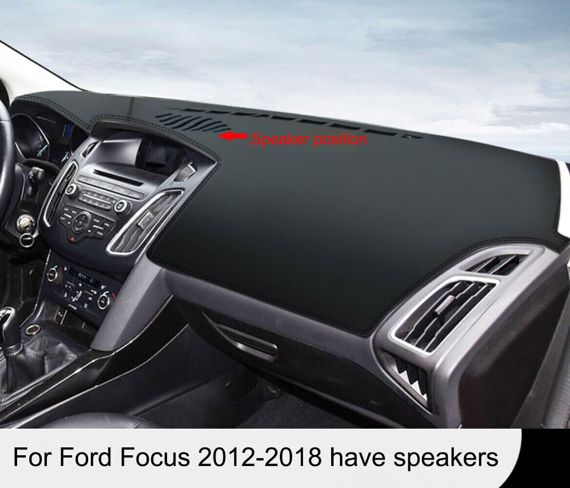 1P PU leather Dashboard Dash Mat Non-slip DashMat Sun Shade for Ford Focus 12-18