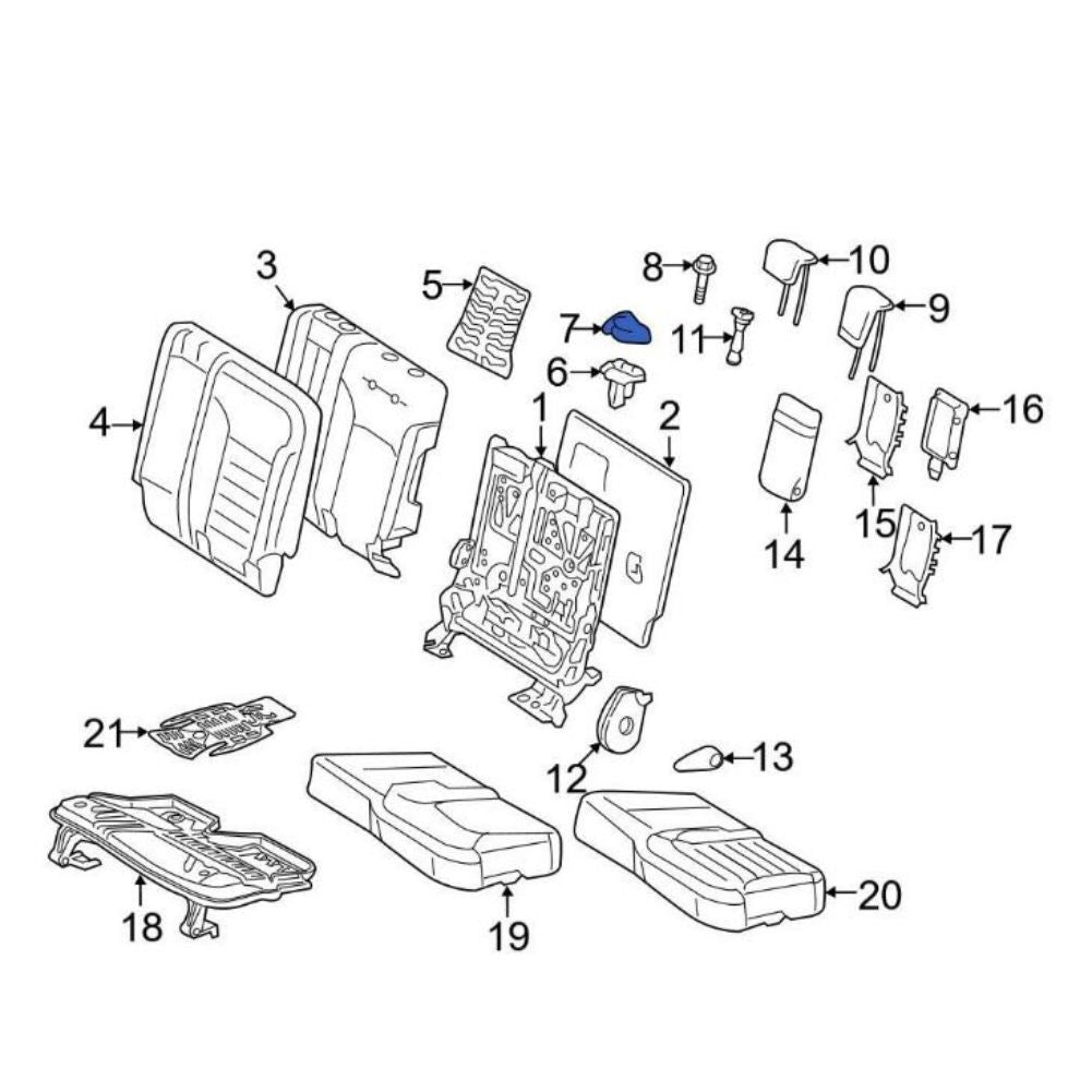 16692138008Q96 Rear for Seat Belt Cover Trim Guard for Mercedes-Benz GL ML