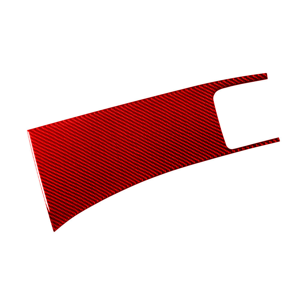 2X Red Carbon Fiber Passenger Side Dash Sticker Trim for Hyundai Azera 2006-2011