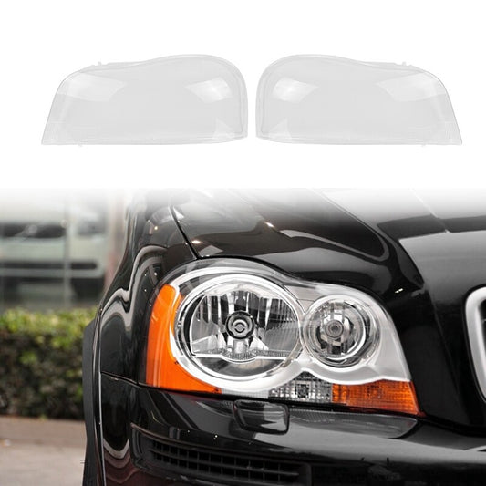 A pair of headlight covers and lens caps for Volvo XC90 2006-2014.
