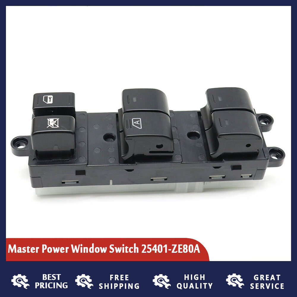 2008-2012 for Nissan Sentra 4-door 2.0L L4 Left front drive side window switch
