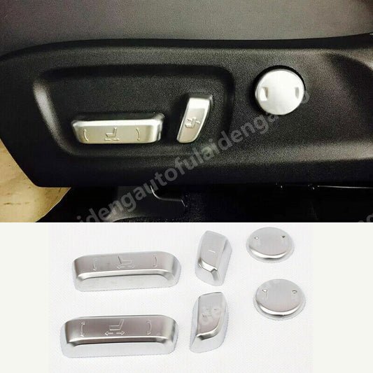 for Lexus RX350/450H 2016-2021 Inner for Seat Adjust Switch Button Cover Trim Silver