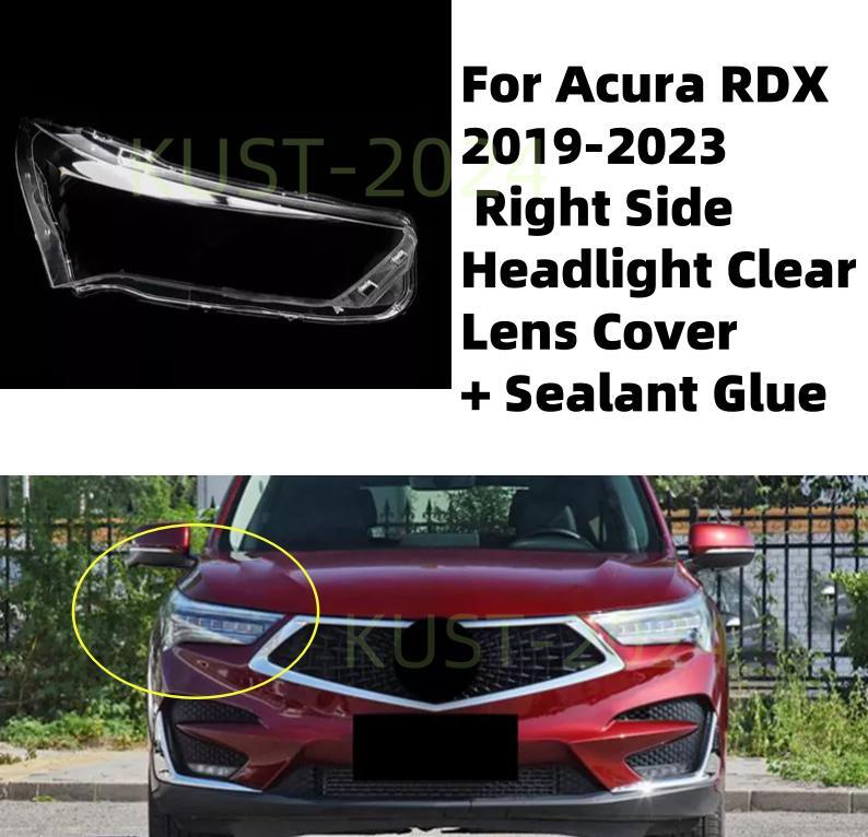 for Acura for RDX 2019-2023 Right Headlight Transparent Lens Cover + 1 Piece of Sealant