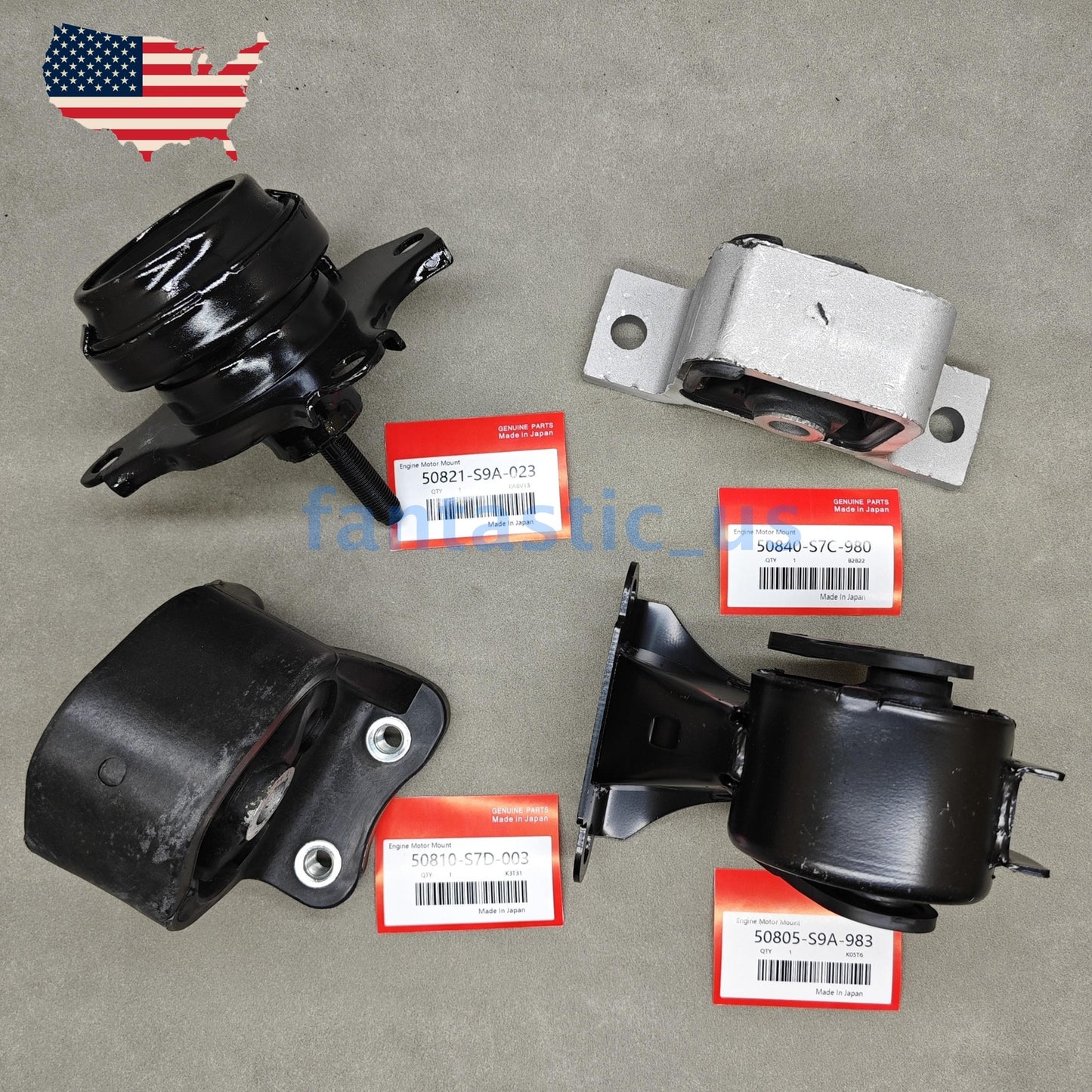 4-piece engine, motor, and transmission mount for 2002-2006 for Honda CR-V 2.4L automatic