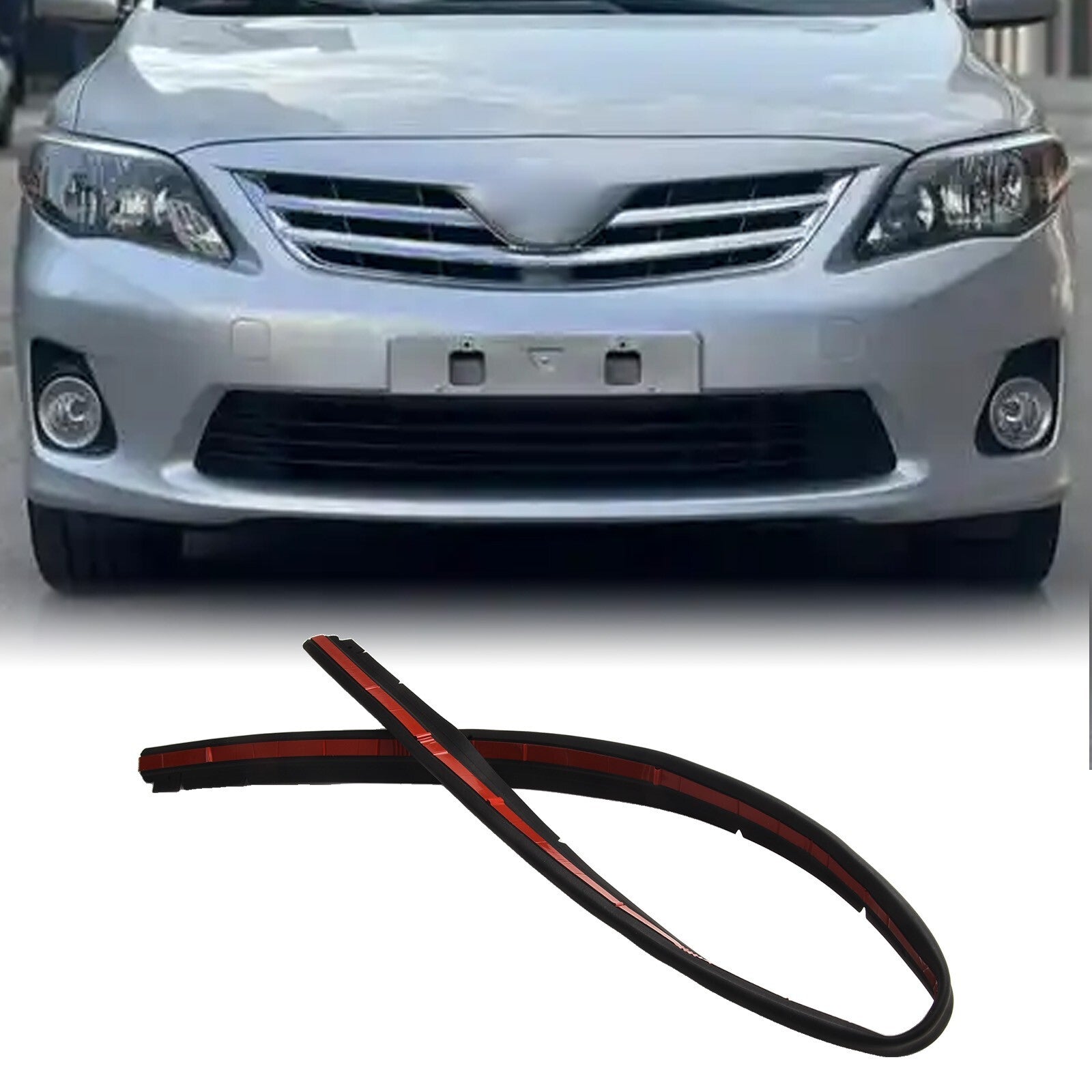 Car Front Engine Hood Sealing Strip Weatherstrip Rubber for Toyota for Corolla 07-13