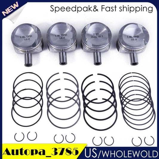 1.8T 21mm Engine Pistons  Rings Set for VW for Golf for AUDI A3 A4 A5 TT CDA BZB EA888