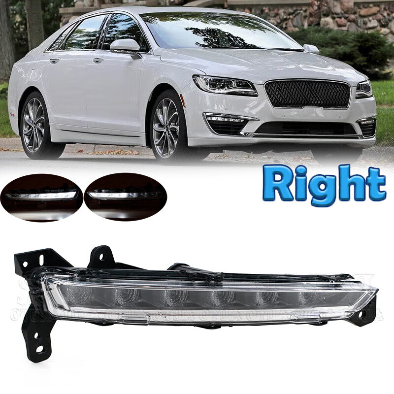 Right Side LED DRL Daytime Running Light Fog Lamp for Lincoln MKZ 2017 2018-2020