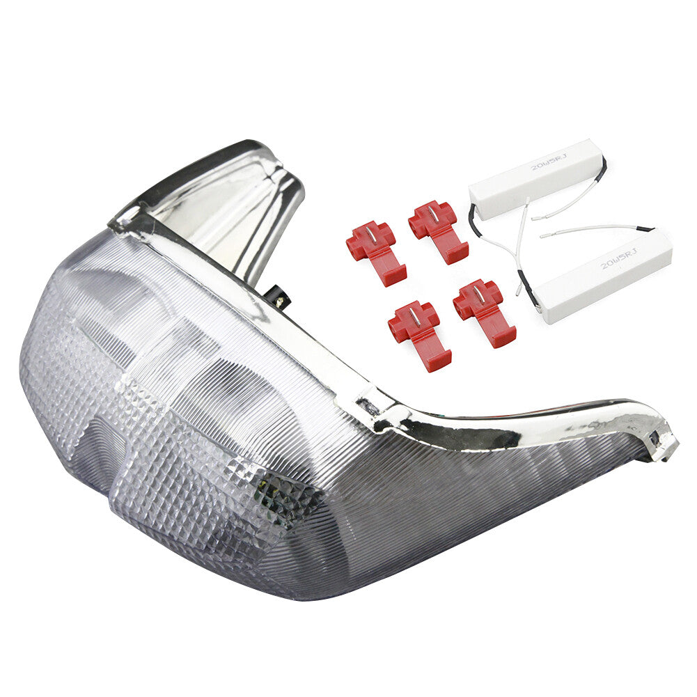 1x Clear LED Stop Tail Light Brake Turn Signals Fit for YAMAHA 1998 1999 2000 YZF R6