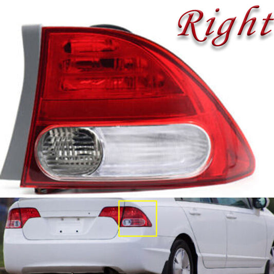 The right rear bumper exterior indicator light/parking light is transparent and applies to 2009-2011 for Honda for Civic models.