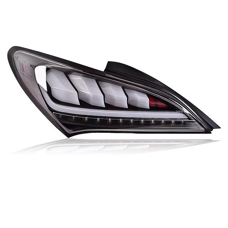 Right-side bright white sequential LED taillights are available on 2010-2016 for Hyundai for Genesis Coupe.