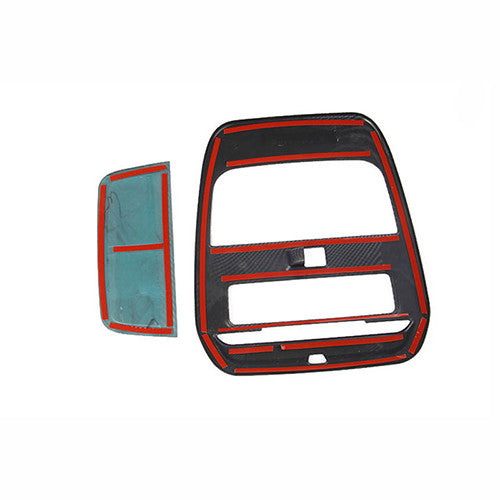 Carbon fiber style rear windshield wiper cover trim for 17+ for Honda CRV