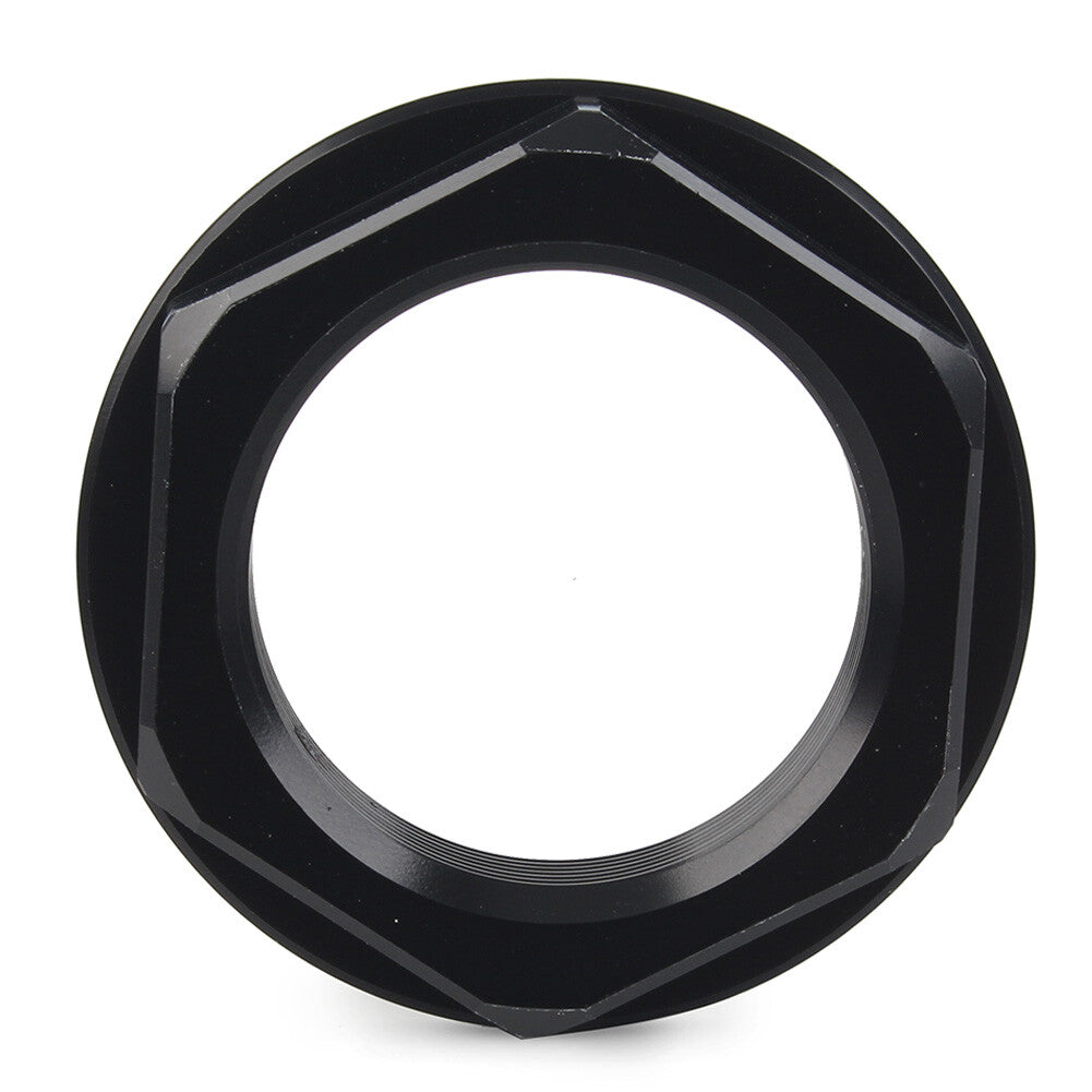 Triple Tree Stem Yoke Center Hole Mutter f¨¹r Universal Motor Aluminum Schwarz