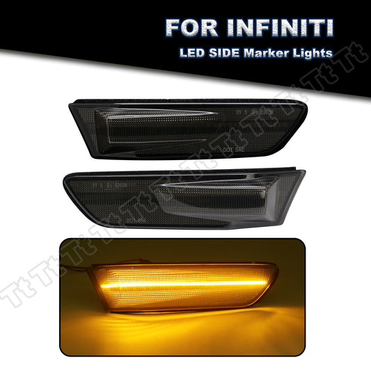 Suitable for 03-07 for INFINITI G35 2D Coupe Skyline V35 LED front marker lights (smoke effect)