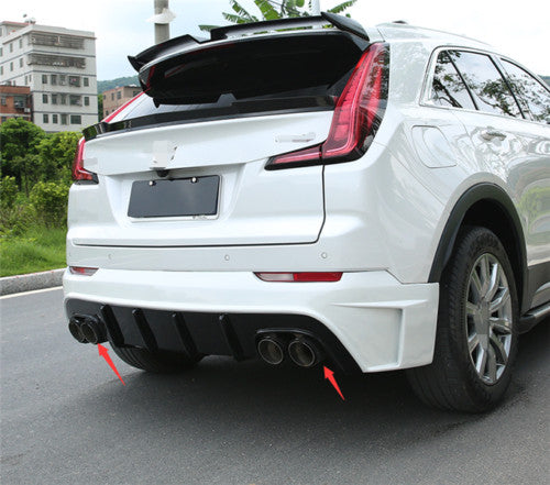 for Cadillac XT4 2019-2021 Carbon Fiber Steel Rear Tail Exhaust Muffler Tip Pipe