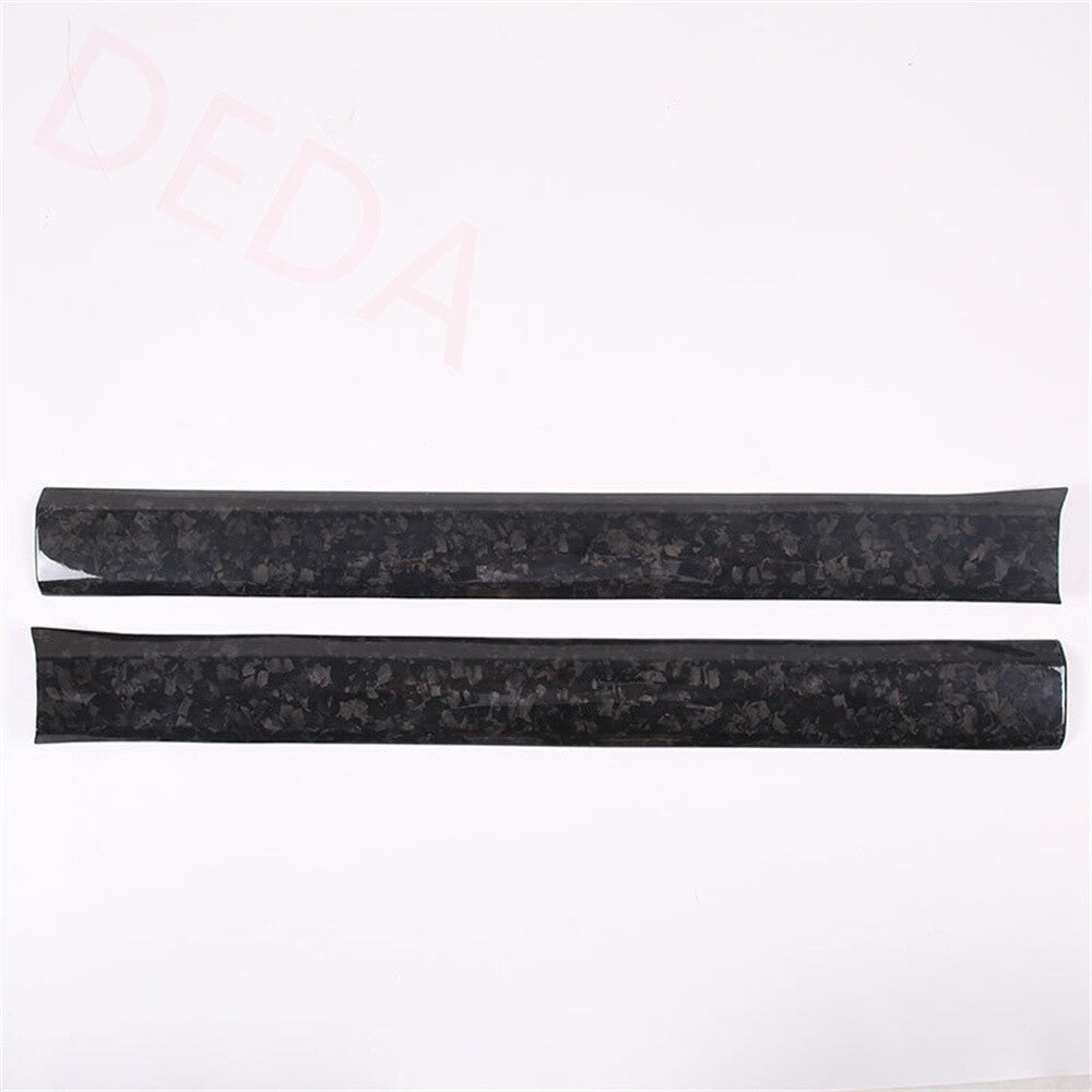 2¡ÁForged Carbon Fiber Inner Door Sill Scuff Guard Trim for Corvette C6 2005-2013