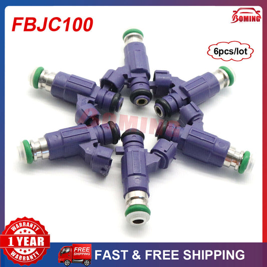 Set of (6) New Fuel Injectors For 2003-04 for NISSAN 350Z 3.5L for Infiniti #FBJC100