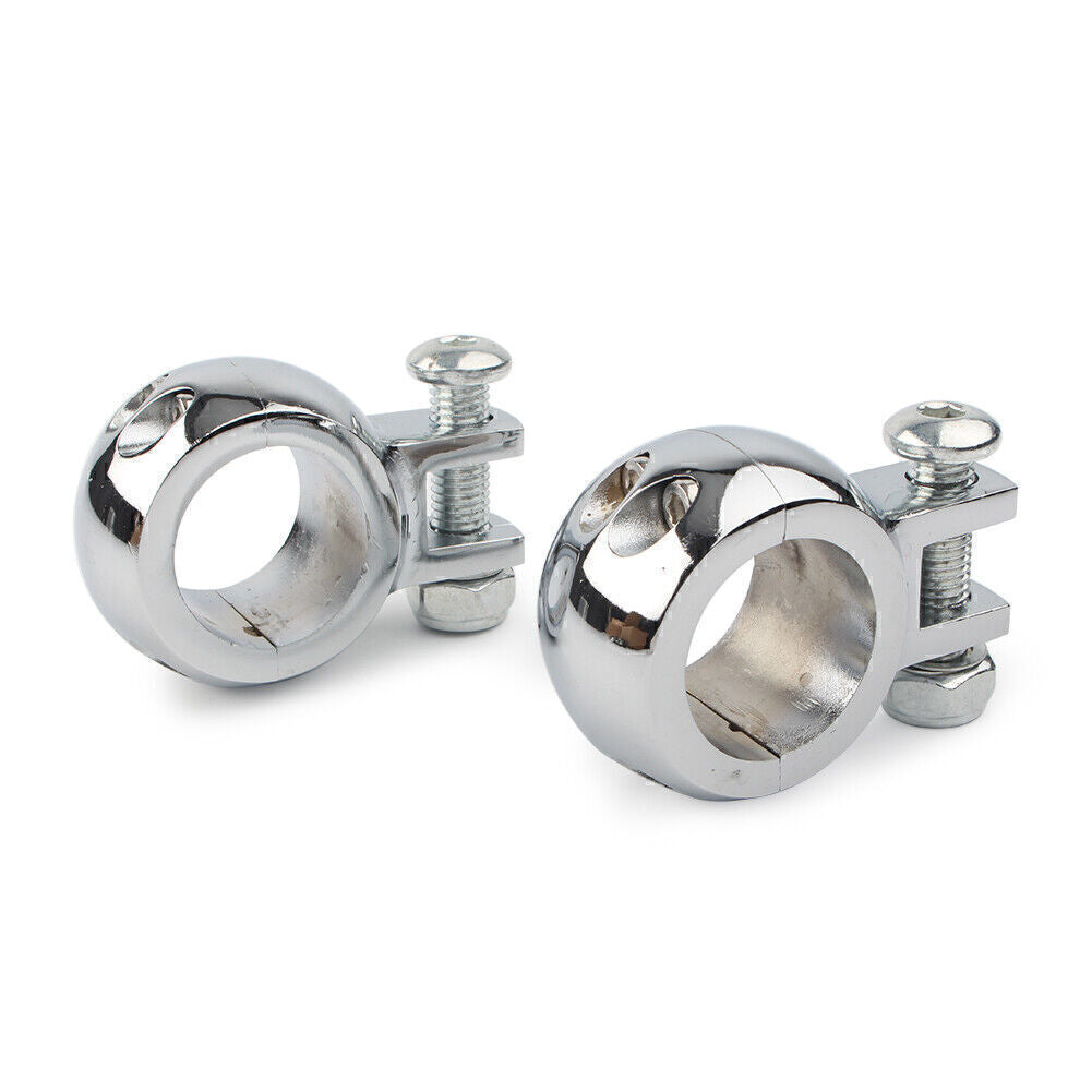1-1/4 32mm Engine Crash Bar Highway Foot Peg Mount Bracket for Harley Chrome