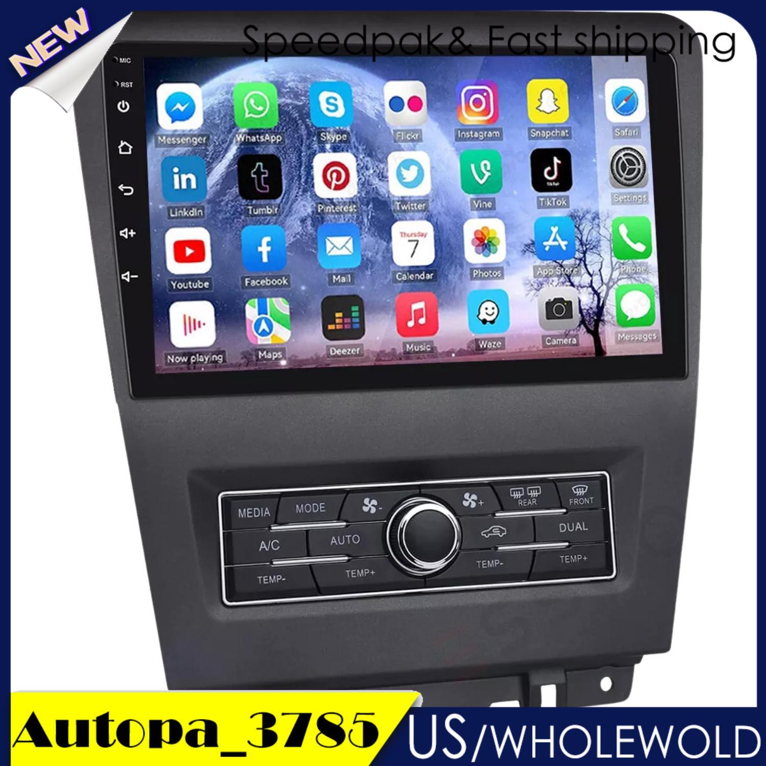 10.1 Android 13 Car Radio Stereo Bluetooth FM Camera For 2010-2014 for Ford for Mustang