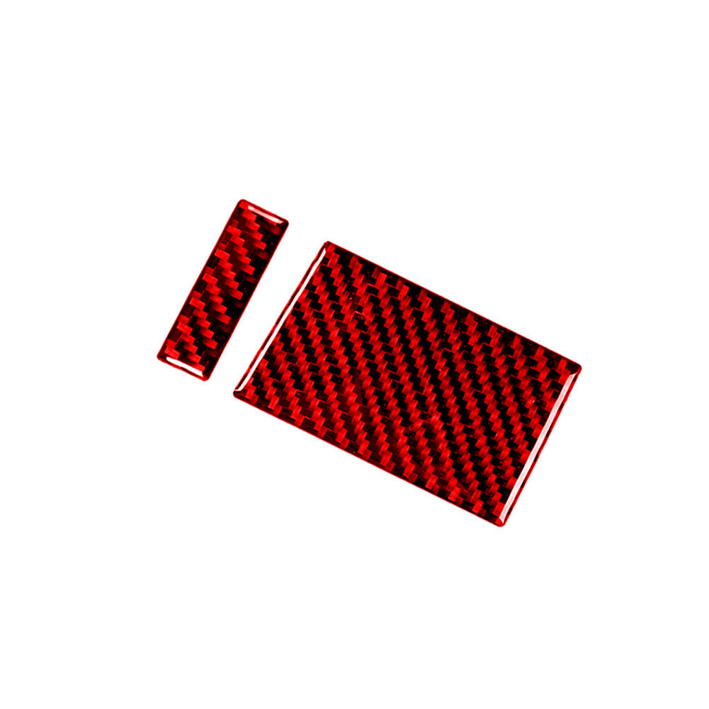 Red Carbon Fiber Steering Wheel Left Side Cover for Honda Accord Sedan 2003-2007