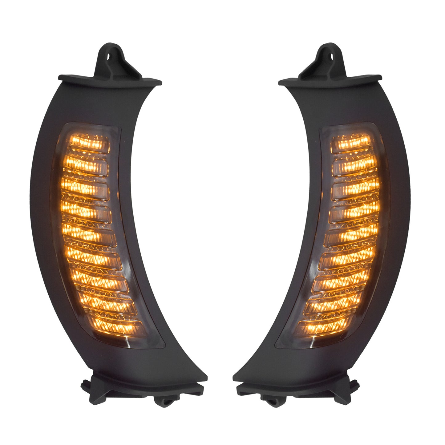 Black LED Side Marker Lamp Turn Singals Light Fits for Harley Road Glide 15-2023