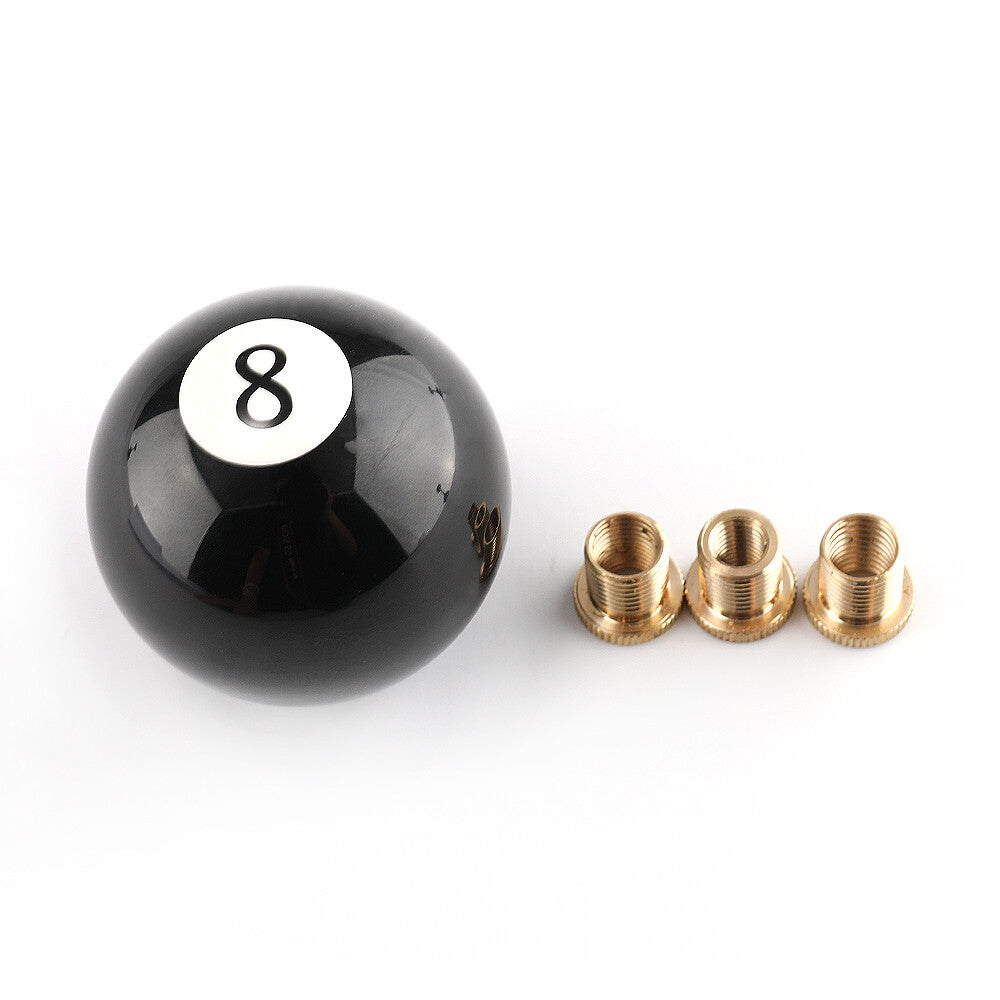 Manual Transmissio No.8 Billiard Ball Gear Shifter with Adapter Gear Shift Knob