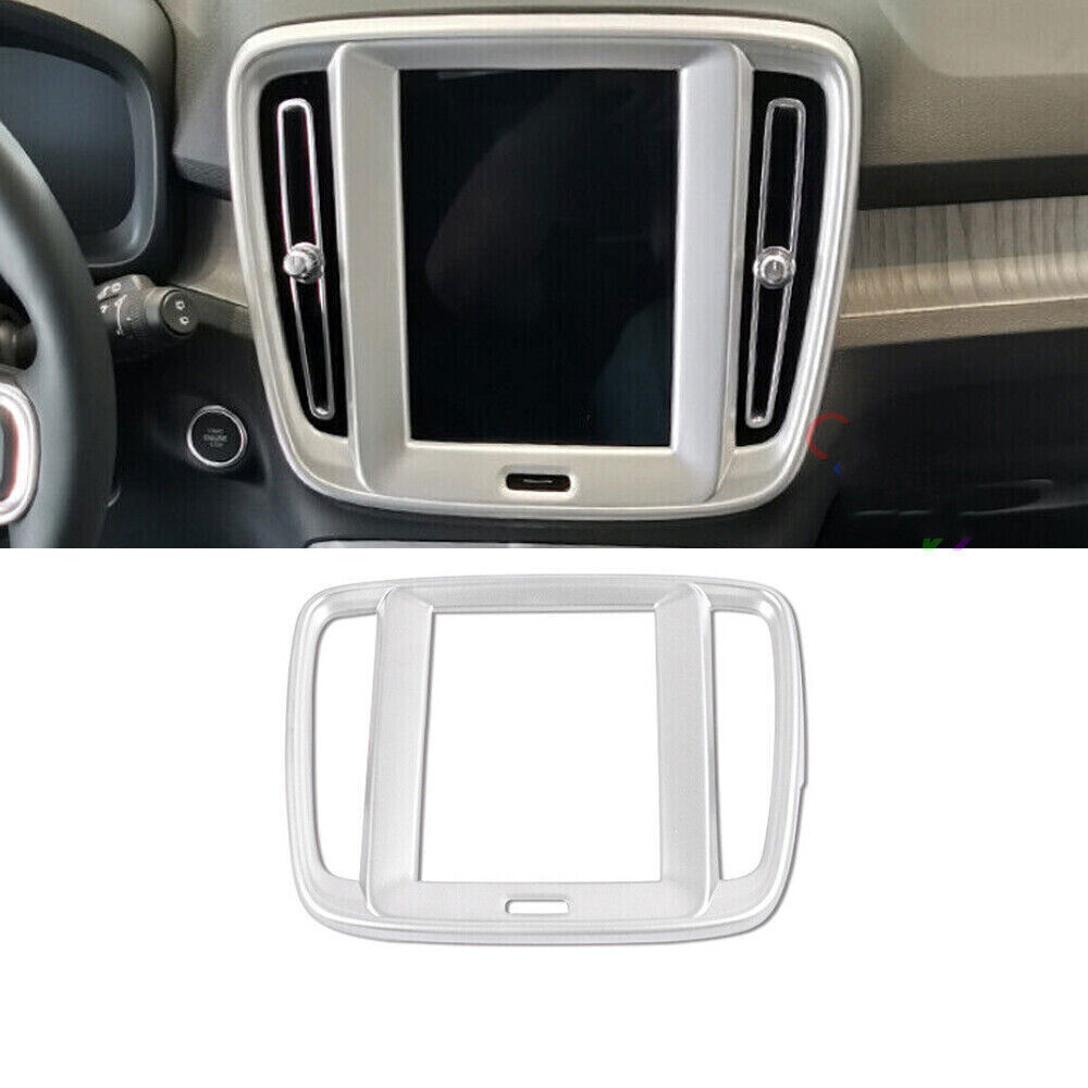 for Volvo XC40 2019-22 silver ABS Console Dashboard Air Outlet Vent Trim kit 6x