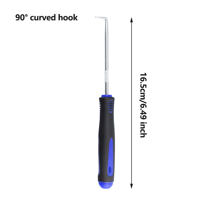 4Long Reach Pick And Hook Probe Set Oil Seal Hook O Ring Seal Remove Tool Blue