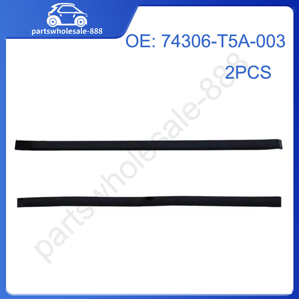 Pair New Black Roof Trim Molding Kit for 2015-2021 for Honda Fit 5 Door