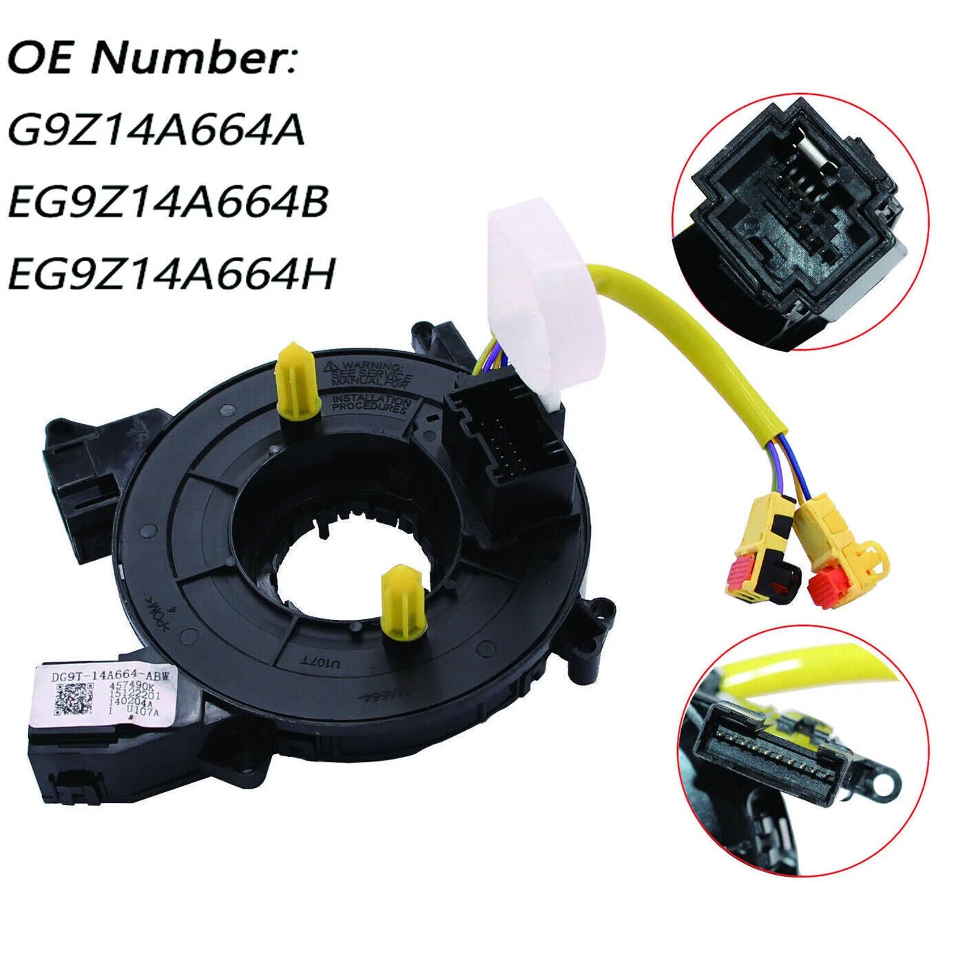 Spiral Cable Clock Spring Steering Wheel Reel DG9Z-14A664-A for Lincoln MKZ 2013