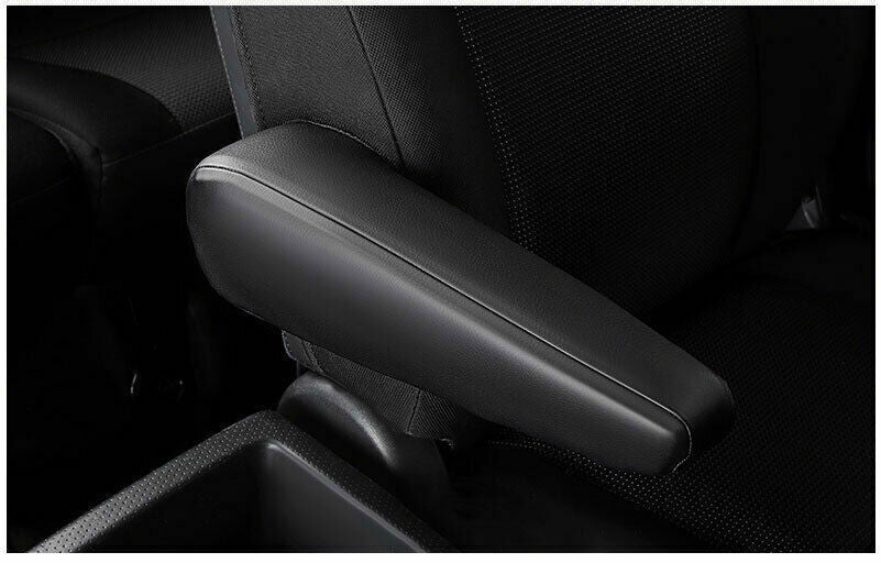 for Toyota FJ Cruiser 2007-2014 Black Leather Front Row for Seat Armrest Handle Trim