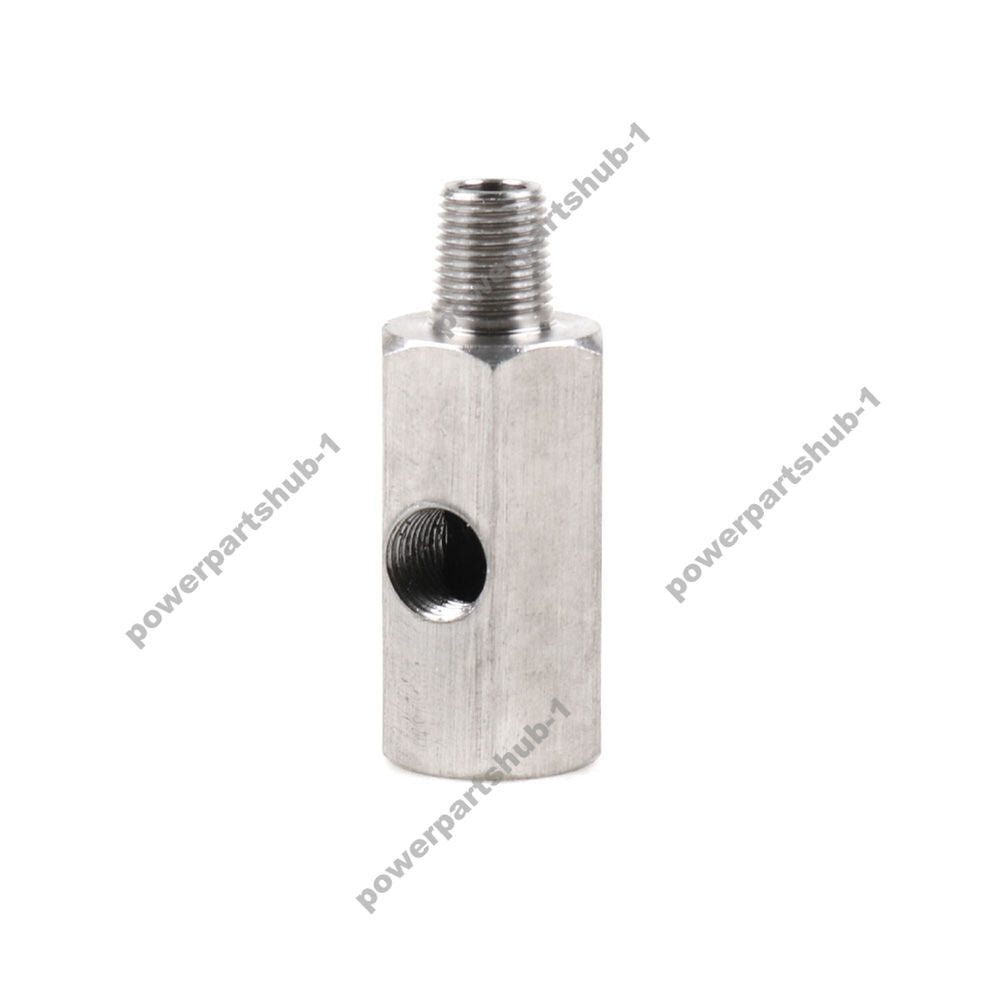 1/8 NPT Oil Pressure Sensor Tee to NPT Adapter Turbo Supply Feed Line Gauge