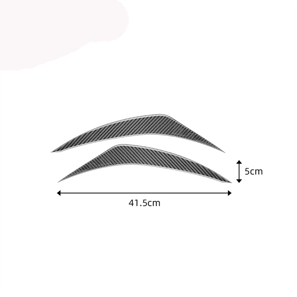 Carbon Fiber Headlight Eyebrow Cover Trim Sticker for Toyota for Corolla 2007-2013