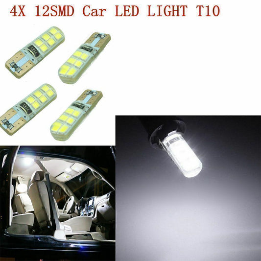 T10 12SMD 12V LED Lights 2835 W5W Canbus tail light backup lights Bulbs 4pcs