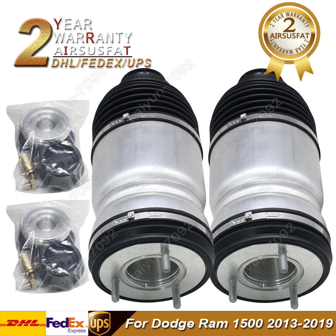 Pair Front Air Suspension Strut Shock Spring Bags for Dodge for Ram 1500 2013-2019
