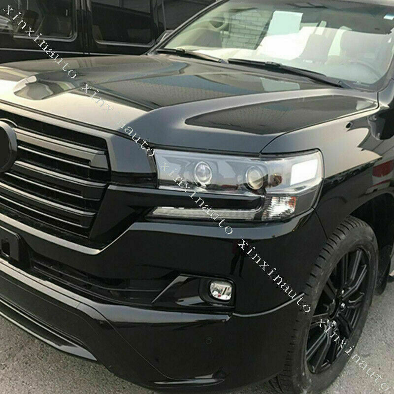 For 2016-21 for toyota for Land Cruiser LC200 Black Bumper Front fog lights Assembly Kit