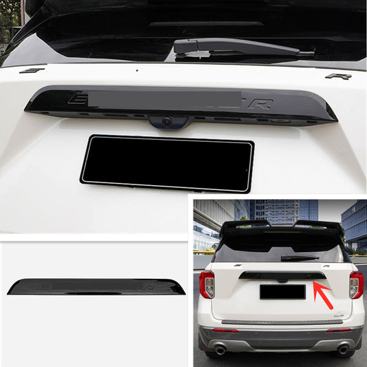 Piano Black ABS Rear Door Trunk Lid Cover Trim for Ford Explorer 2020 2021 2022