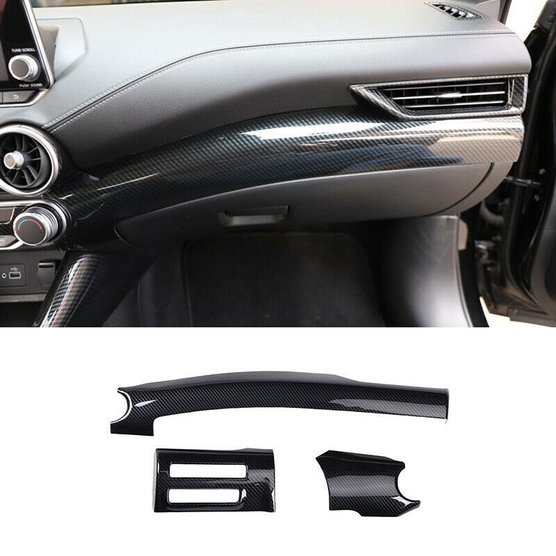 for Nissan Sentra 2020-2022 Carbon Fiber interior Central Console Dashboard Trim