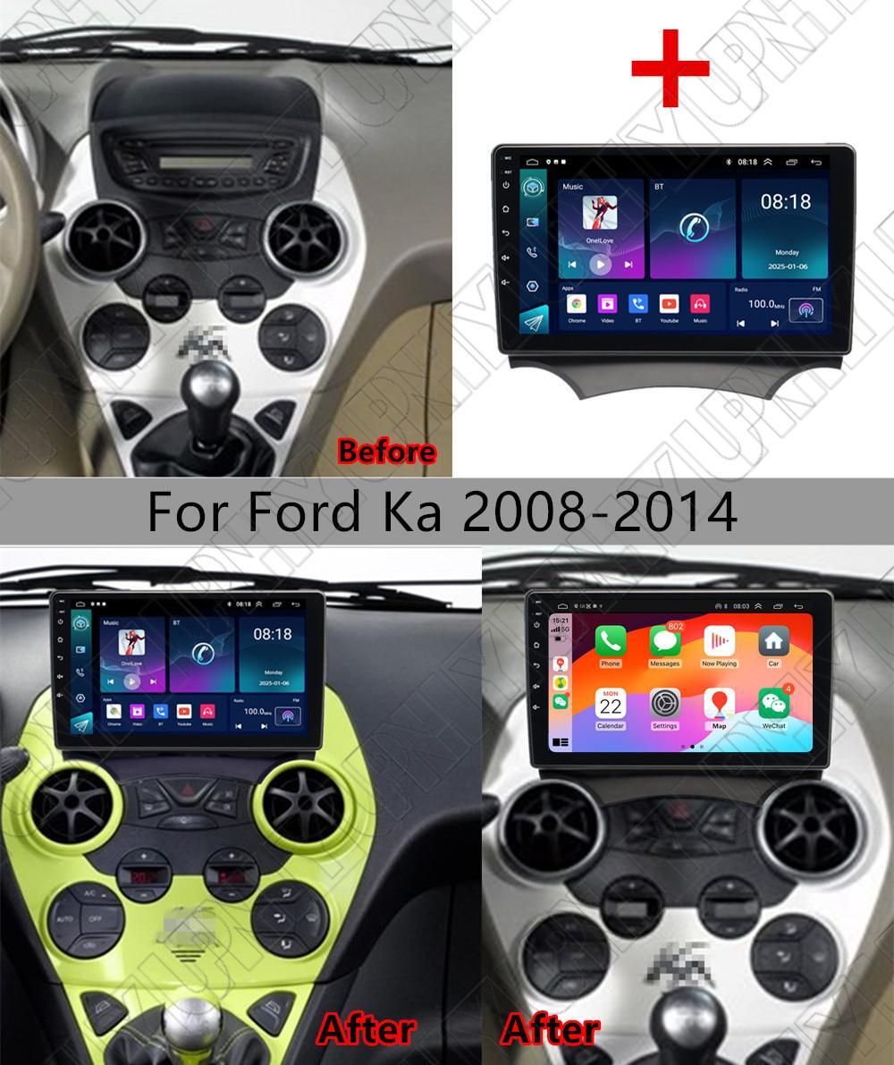 9 For 2008-14 for Ford Ka Carplay 2+32GB Stereo Radio GPS Navigation Wifi FM Player